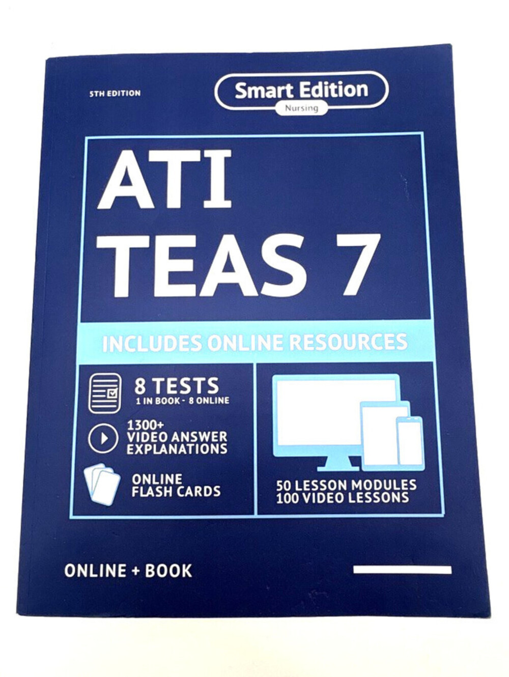 ATI TEAS 7 Study Guide Smart Edition Nursing 5th Edition Online + Book